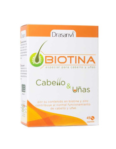 Biotina cabello y uñas 45 comprimidos Drasanvi